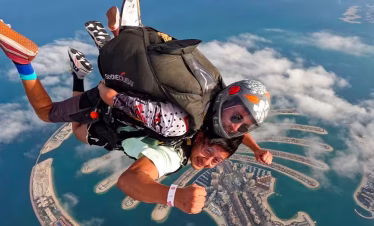 Skydive at the palm